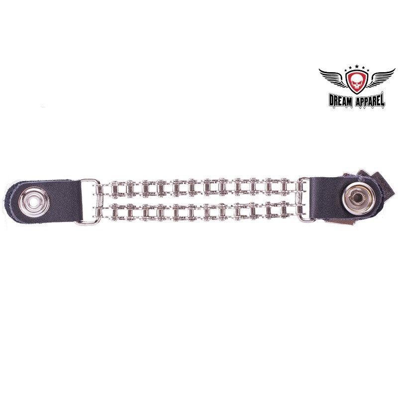 Vest Extender with Deadman's Hand & Motorcycle Chain