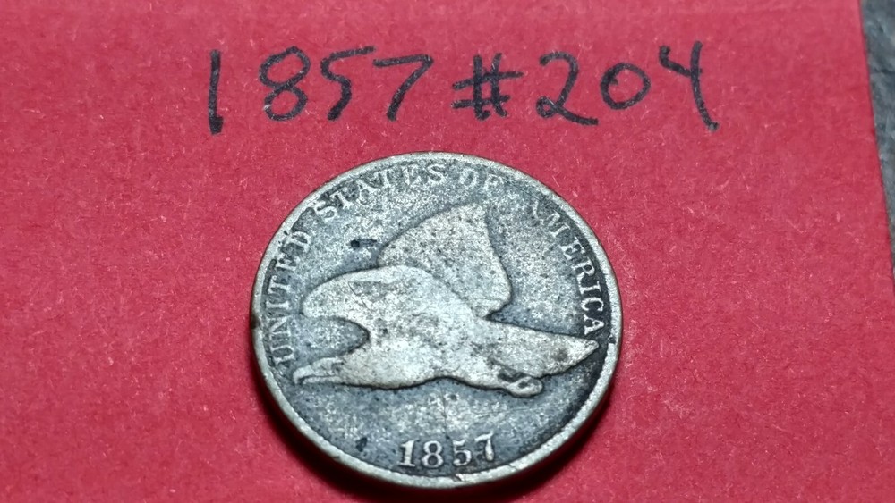 1857 - US Flying Eagle Cent Penny #204