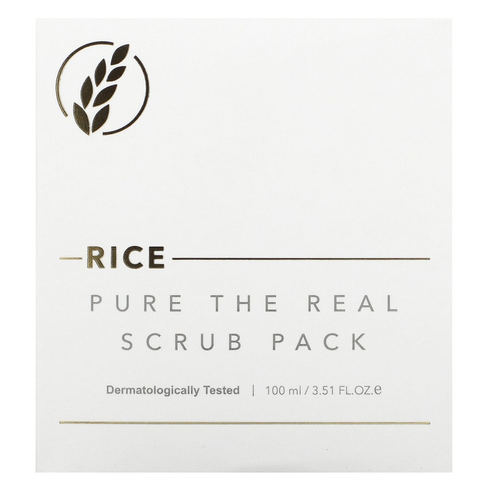 Rice Pure The Real Scrub Pack , 3.51 fl oz (100 ml)