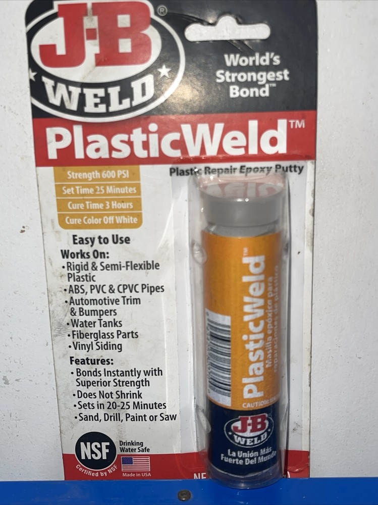 JB WELD 8237 PlasticWeld Epoxy Stick 2OZ