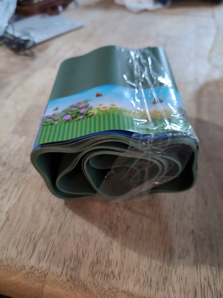 Plastic Lawn Edging Green 19.7 Ft X 6 Inches