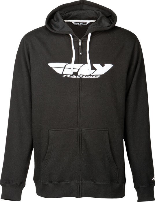 FLY Corporate Zip-Up Hoodie Black Medium