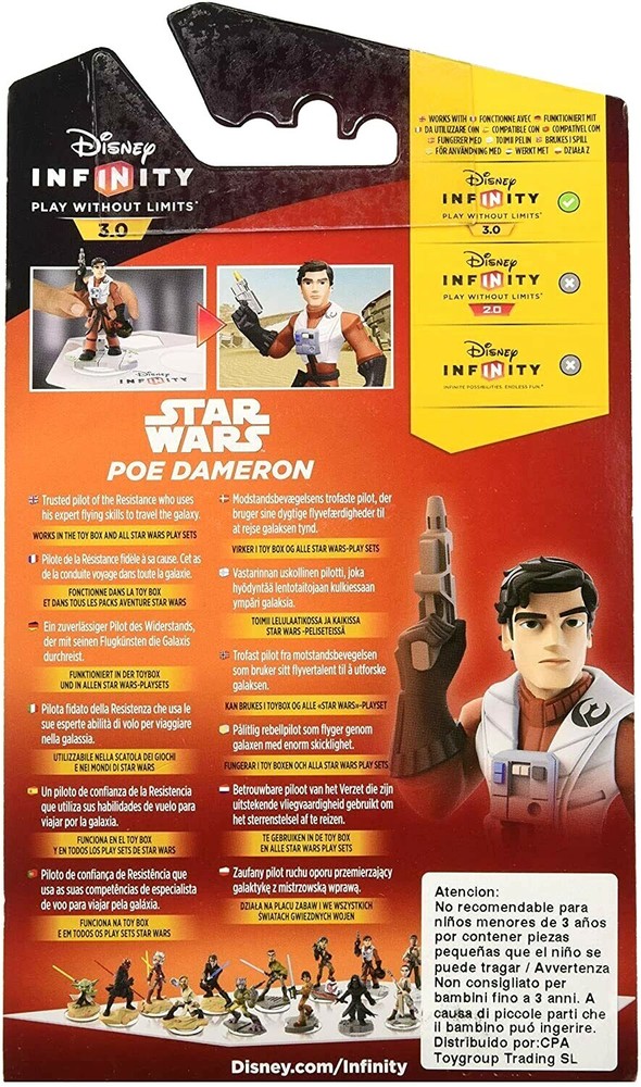 Disney Infinity Character - Poe Dameron Toy - NEW