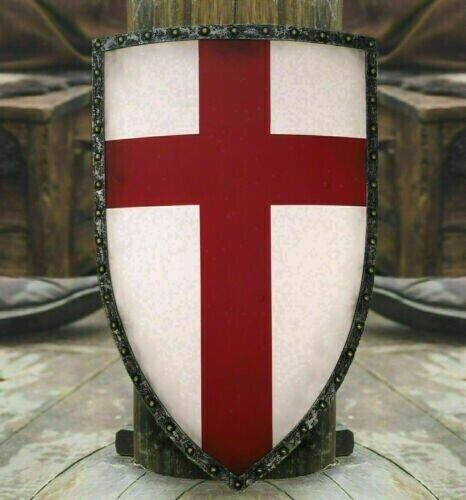 Knight Medieval shield Fully Functional Red Cross Warrior Templar Shield Best