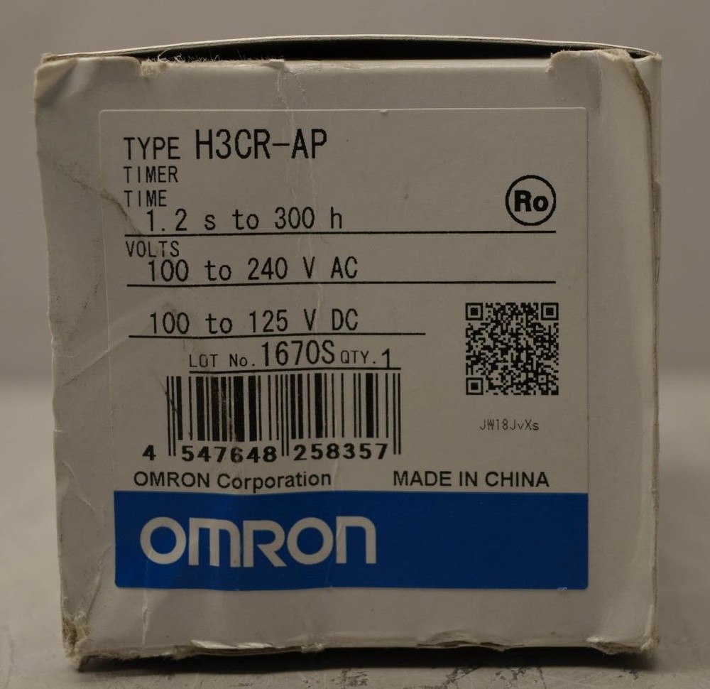 Omron SOLID-STATE TIMER 1.2 SEC - 300 HOURS H3CR-AP H3CRAP ++ NEW ++