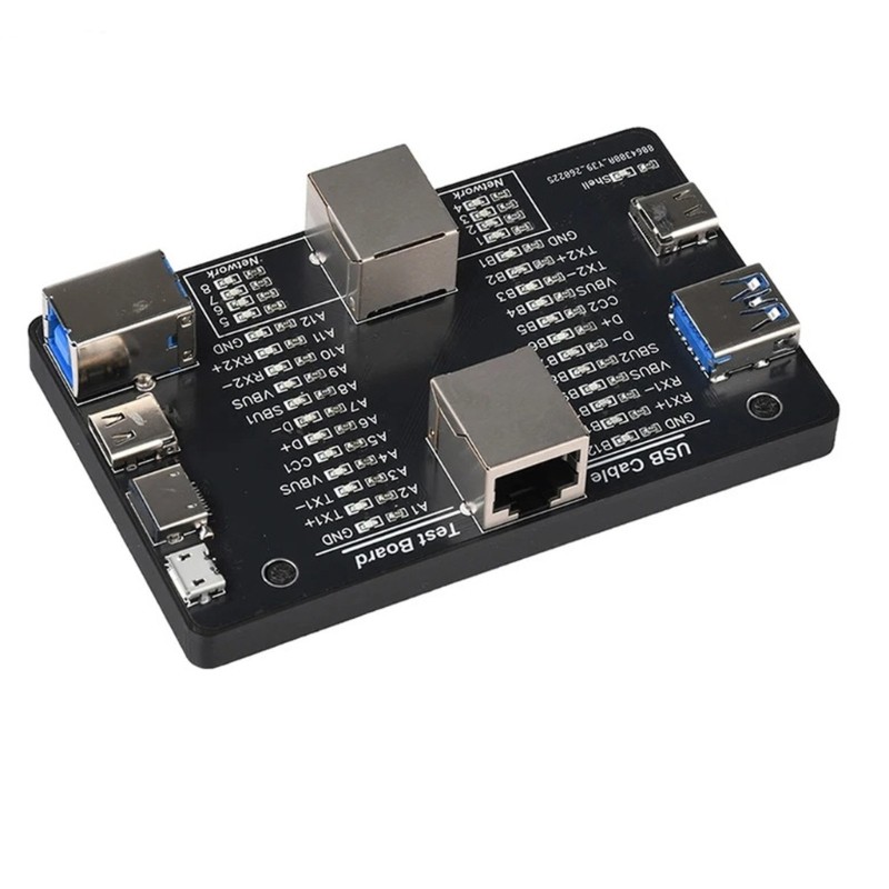 Efficient USB Cable Tester For Type C Microed B And RJ45 Cord Testing