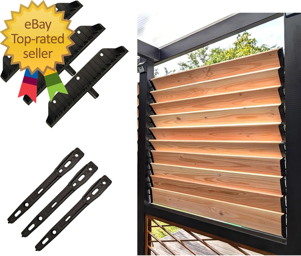 Louver Bracket Kit Deck Sunblind System Shutters Hardware System for Windows Gar