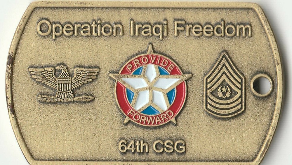 64th CSG OIF Challenge Coin  2" DIA BX2