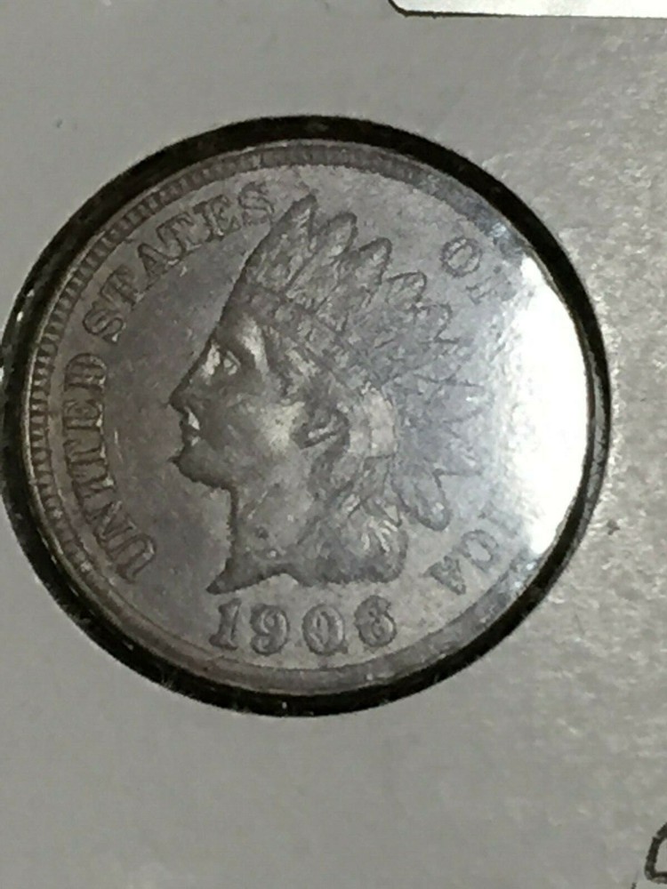1906 INDIAN HEAD CENT BU With BROWN MINT LUSTER coin
