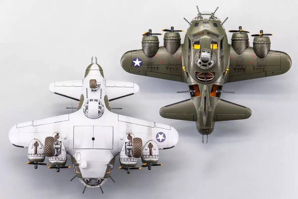 B-17 Bomber B-17F B-17G Plane 3D Model Printed model kit Cute Q Version