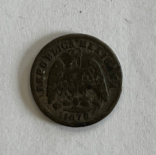 1878 Mexico 10 cent Coin