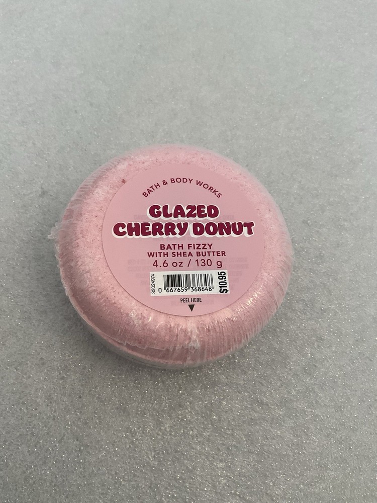 Bath and Body Works Glazed Cherry Donut Bath Bomb