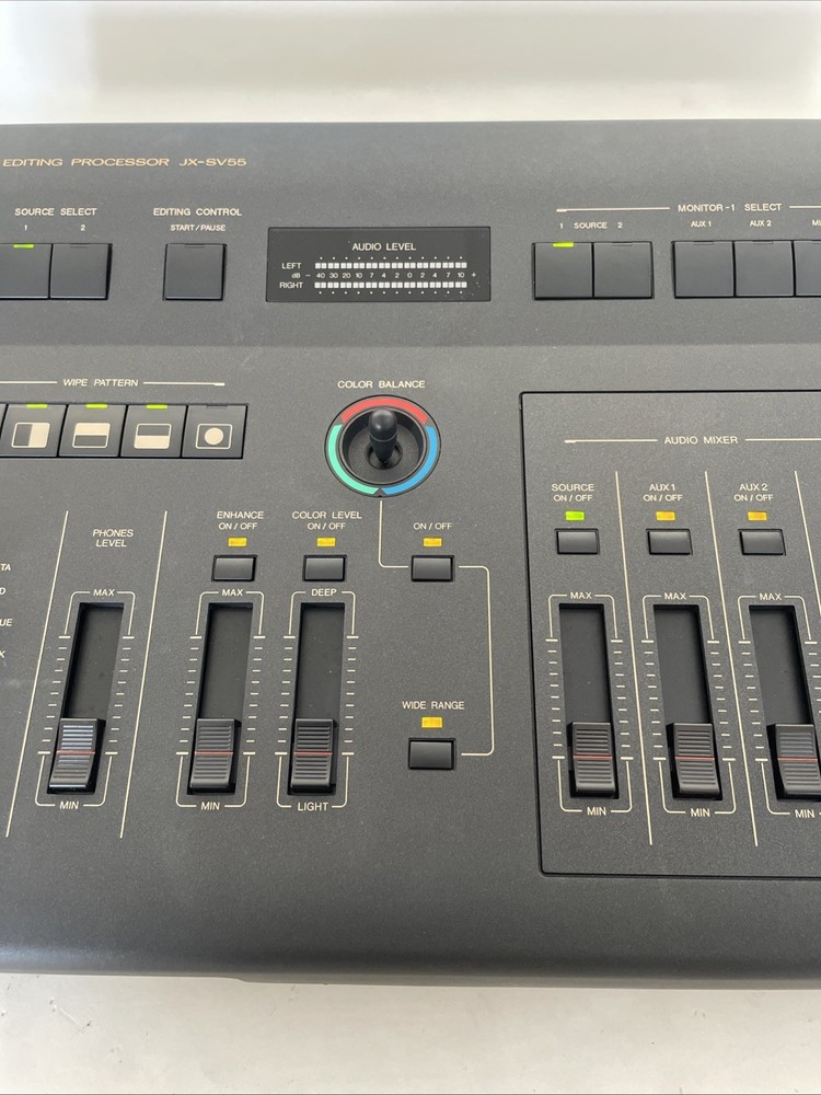 JVC JX-SV55 video editing Processor RCA Connectivity
