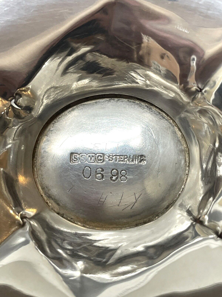 Sterling Silver Oval Shaped Footed Bowl, Candy Dish 67 Grams