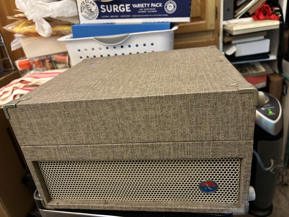 Vintage School Record Player Newcomb RT-12 RUNS Needs Needle