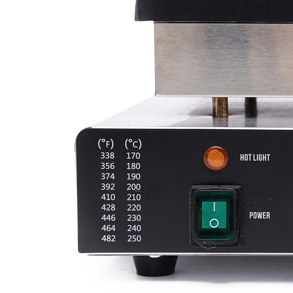16-Grid Waffle Baker Commercial Nonstick Waffle Machine Time Temperature Control