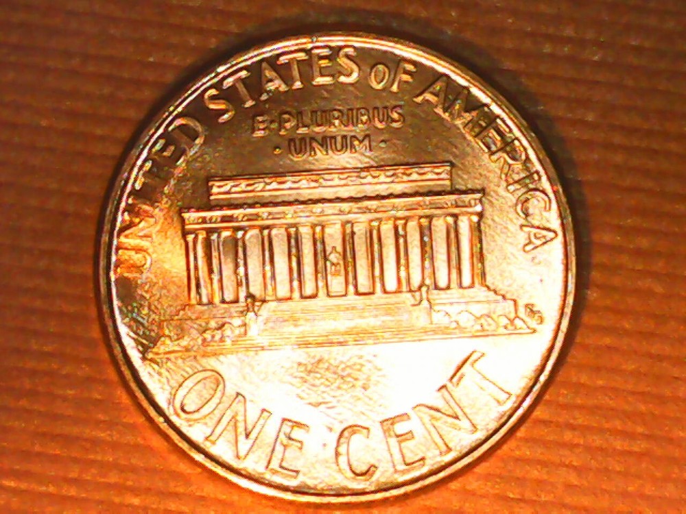 1995 Penny Reverse Die Crack & Chip