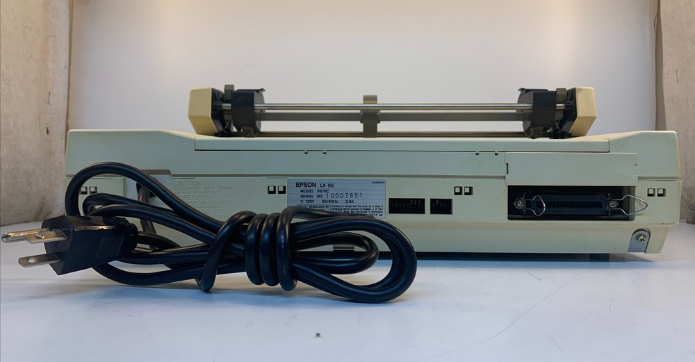 Vintage Epson LX-86 Dot Matrix Printer