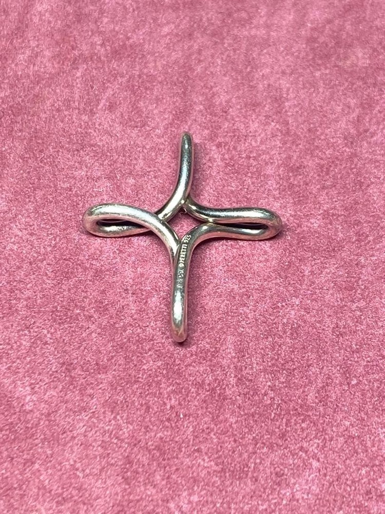 Cross-shaped necklace component, Tiffany & Co. Infinity Cross