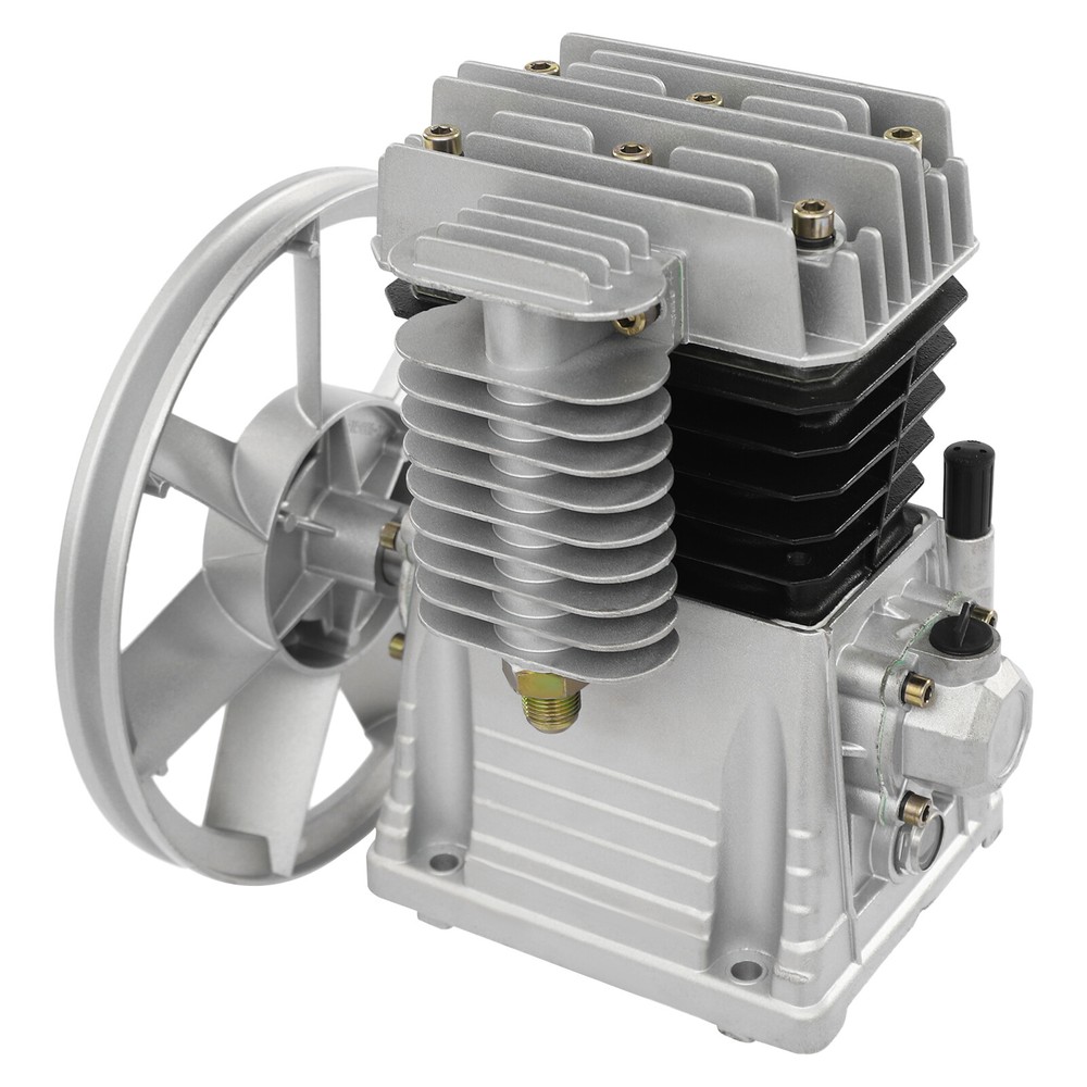 2HP Twin Cylinder Air Compressor Head Pump Piston Type Air Compressor Pump 1500W