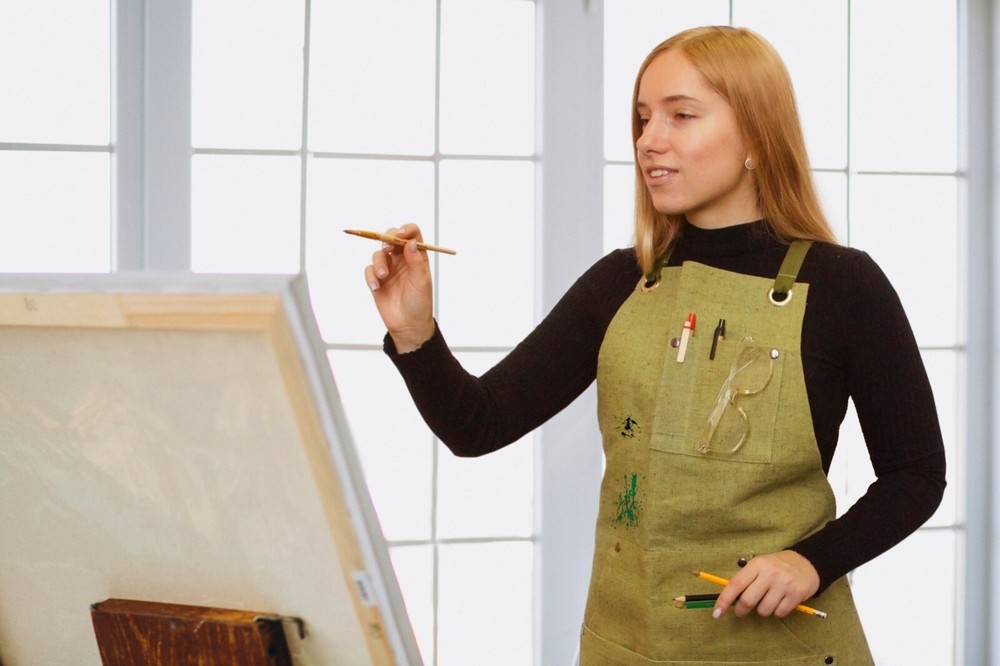 Adjustable Green Canvas Work Apron BeaverCraft AP1