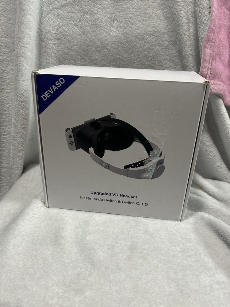 DEVASO Upgraded VR Headset for Nintendo Switch & Switch OLED Black White