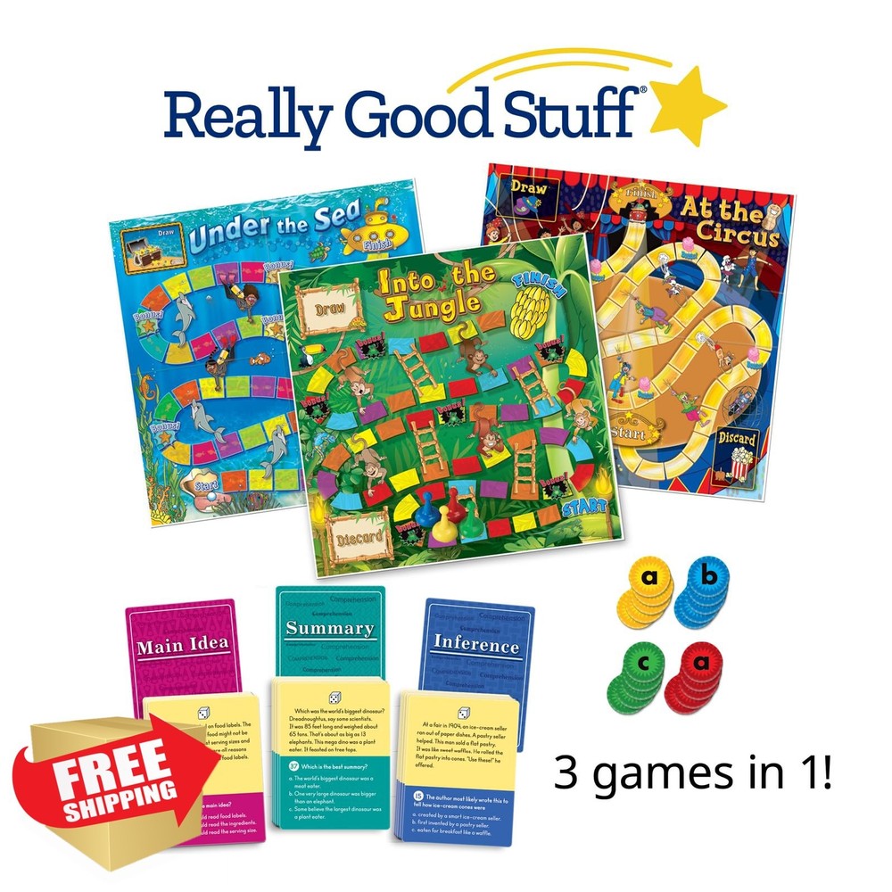 Really Good Stuff Reading Comprehension Game for Grades 2-3