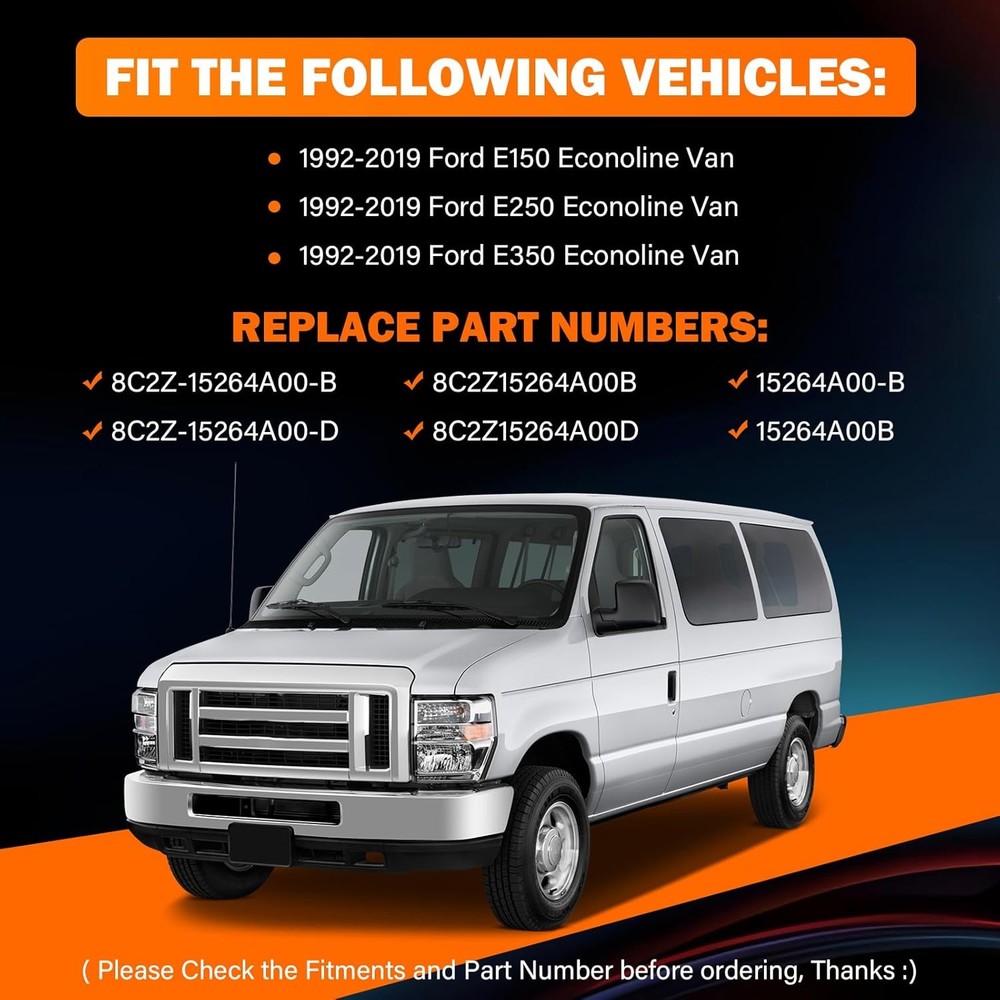 Side Door Latch Assembly with Cable & Rod for Ford E150 E250 E350 Econoline Van