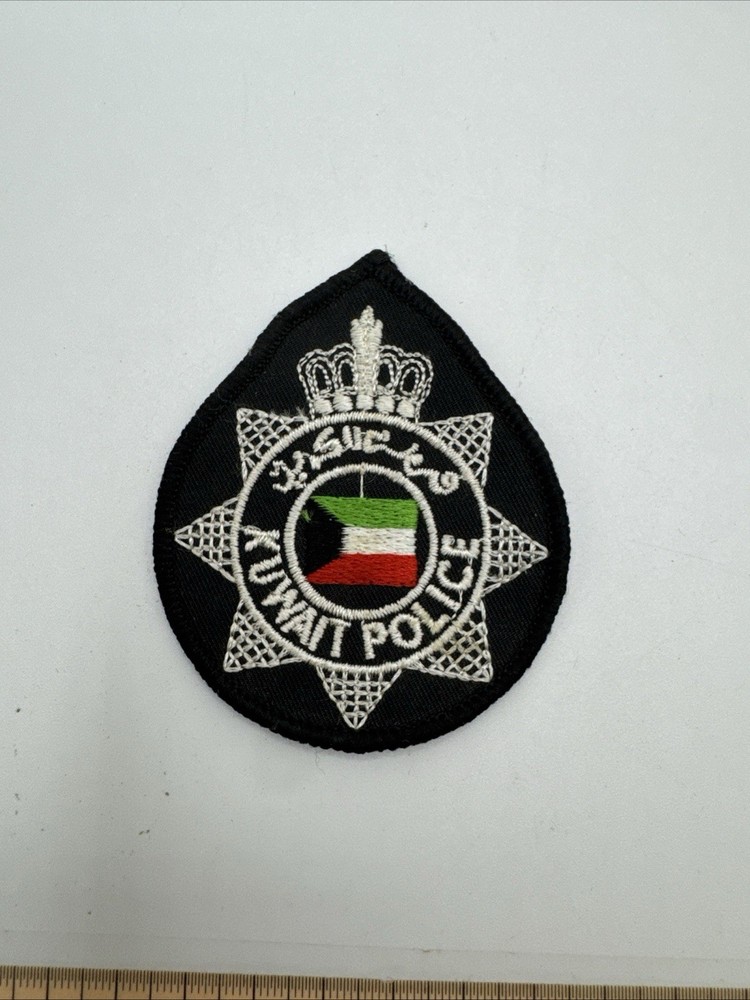 KUWAIT POLICE PATCH FORCE POLICIA  EMBROIDERED PATCH