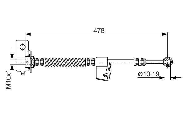Brake Hose BOSCH 1987481169