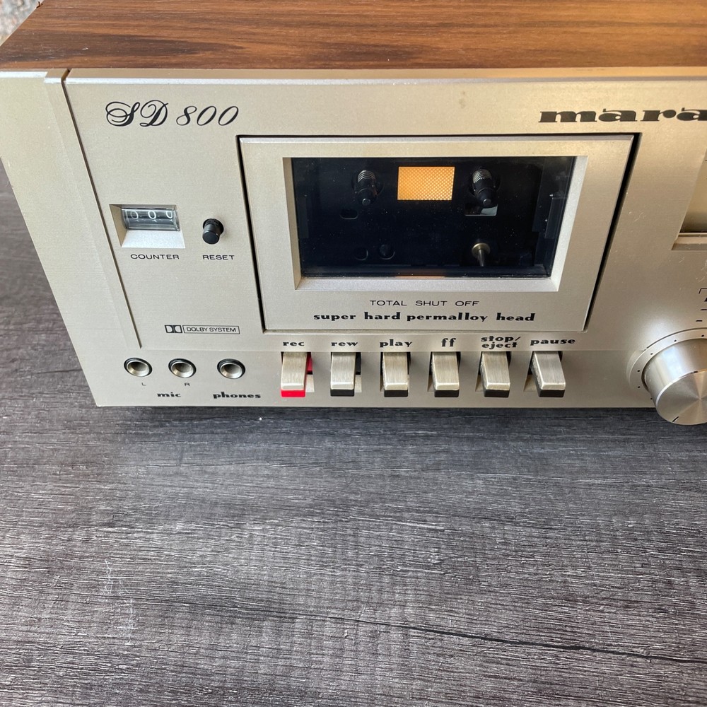 Vintage Marantz SD800 Stereo Cassette Deck Player/Recorder (Read Description)