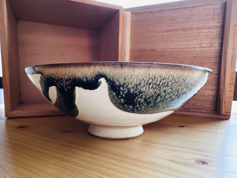 Tea Utensils Wave pattern ceramic