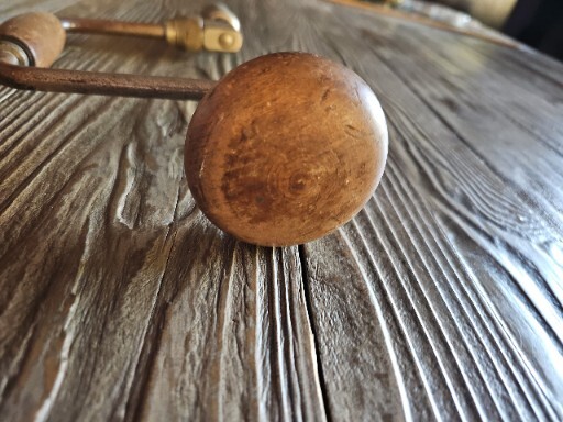 Hand Drill Wooden Hand Crank