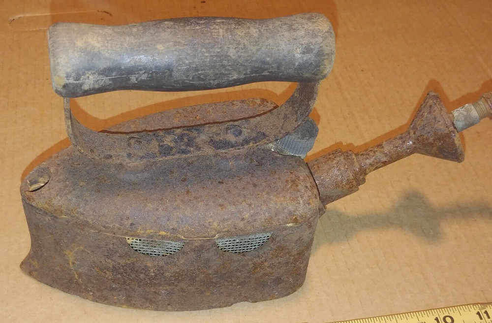 Antique Cast Iron Steam Iron