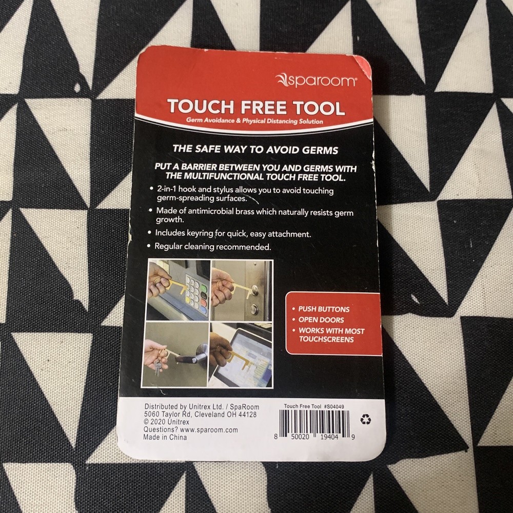 Sparoom Touch Free Tool Germ Avoidance &Physical Distancing Door Opener Button