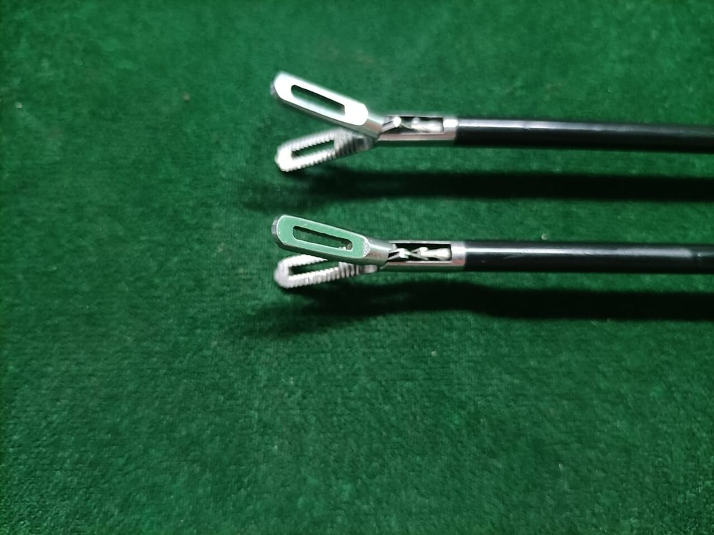 2pc Laparoscopic Monopolar Bowel Grasping Forcep 5mmx330mm Reusable Instruments