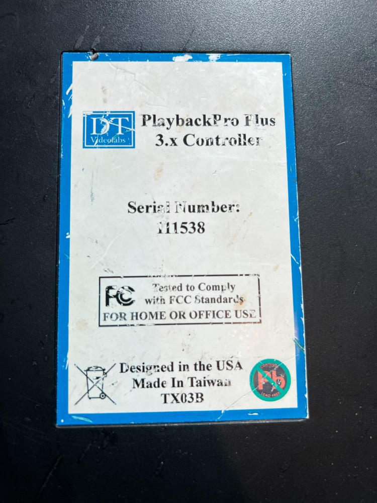 DT Videolabs 40 Key PlaybackPro Plus USB Controller For PlaybackPro Plus 3.x