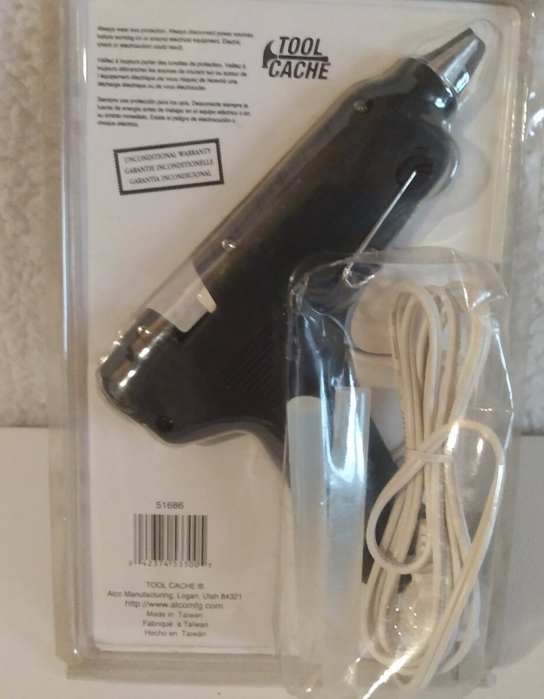 Tool Cache Heavy Duty Glue Gun & 2 Glue Sticks NOS