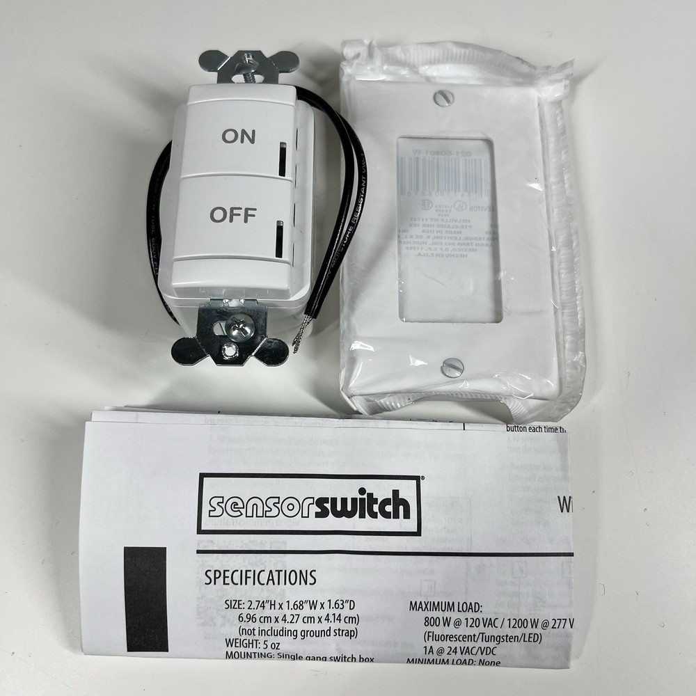 Acuity Controls Sensor Wall Switch SPODMR WR WH RDT Wireless Interface White New