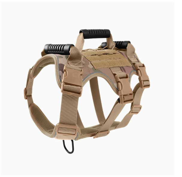 Reflective No Pull Tactical Dog Harness with Handle, Breathable Adjustable