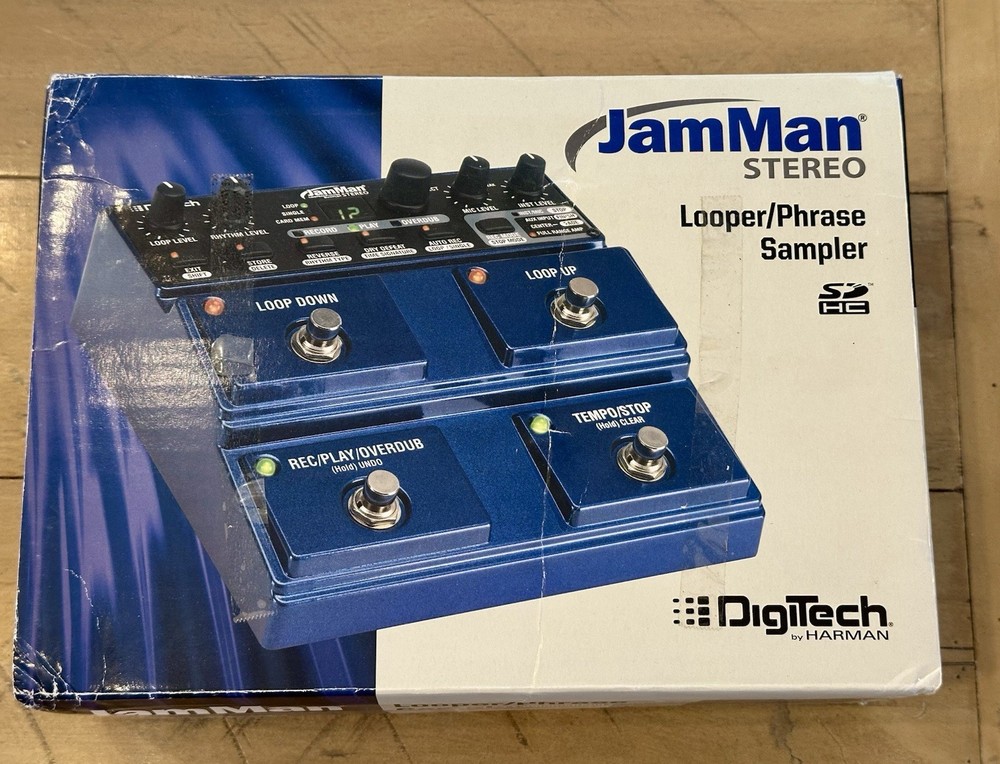 Digitech Jam Man Stereo Looper Phrase Sampler Delay Pedal - GREAT CONDITION