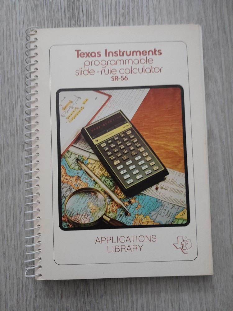 1976 Texas Instruments TI SR-56 Applications Library Program Book
