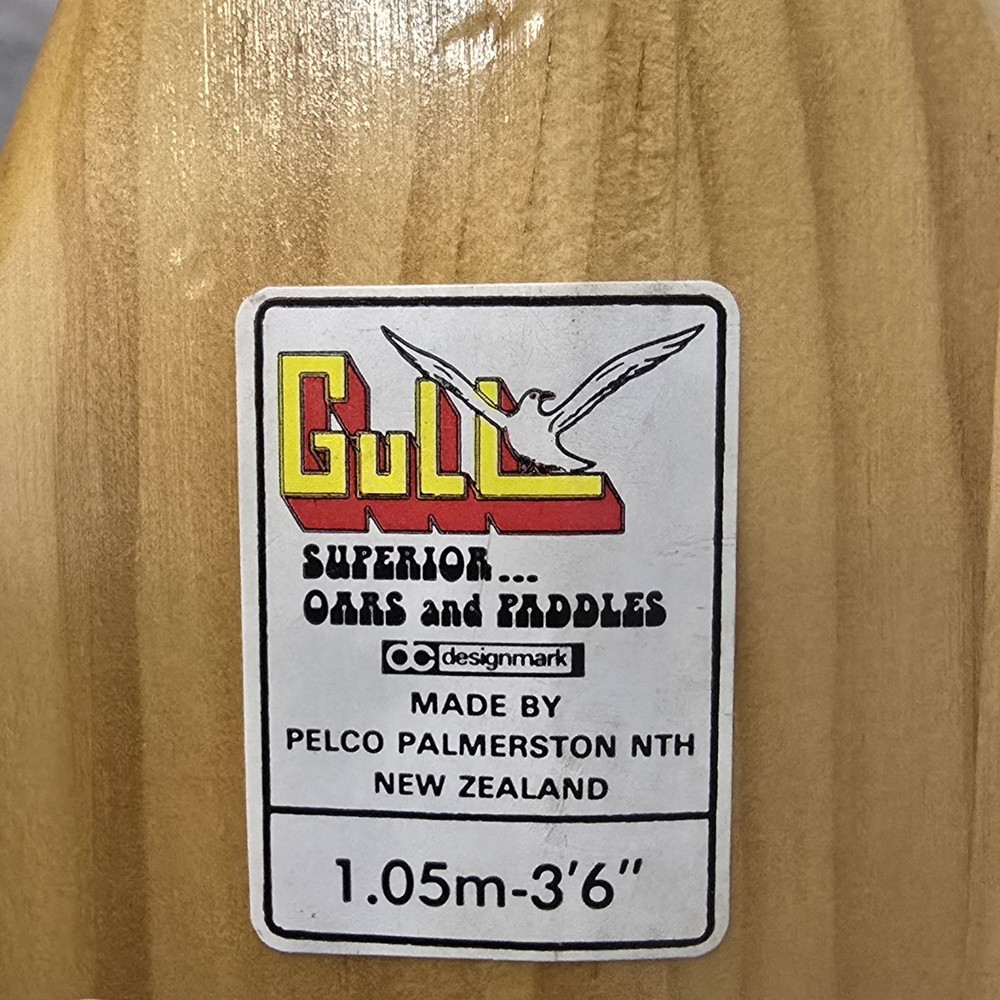 Vintage Gull 3'6" Solid Wood Boat Paddles PAIR set