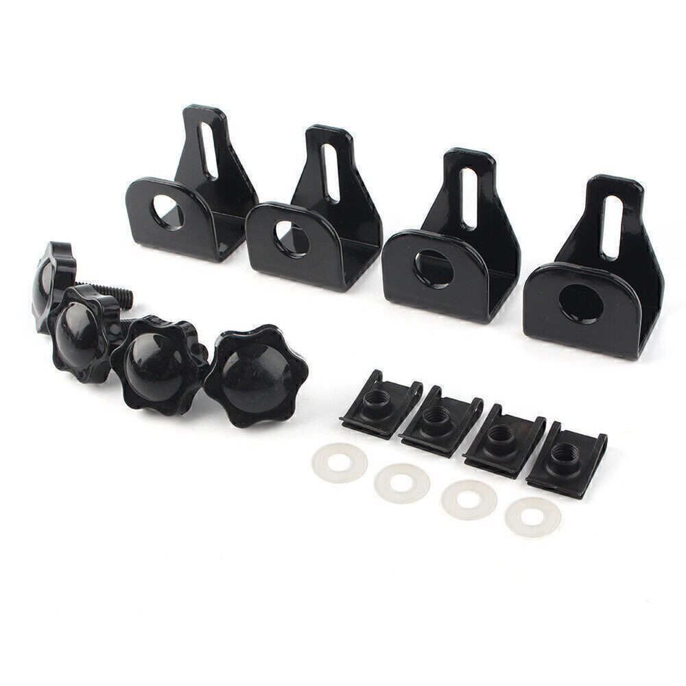 Set Saddlebag Lock Mounting Security Theft Deterrent Brackets For Harley Touring