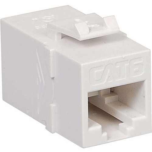 ICC CAT 6, Modular Coupler, White (ic107cp6wh)