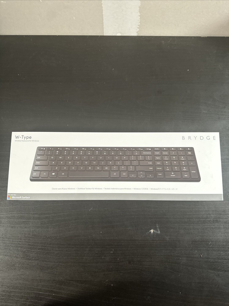 BRYDGE W-TYPE WIRELESS DESKTOP KEYBOARD - Compatible With Microsoft Surface