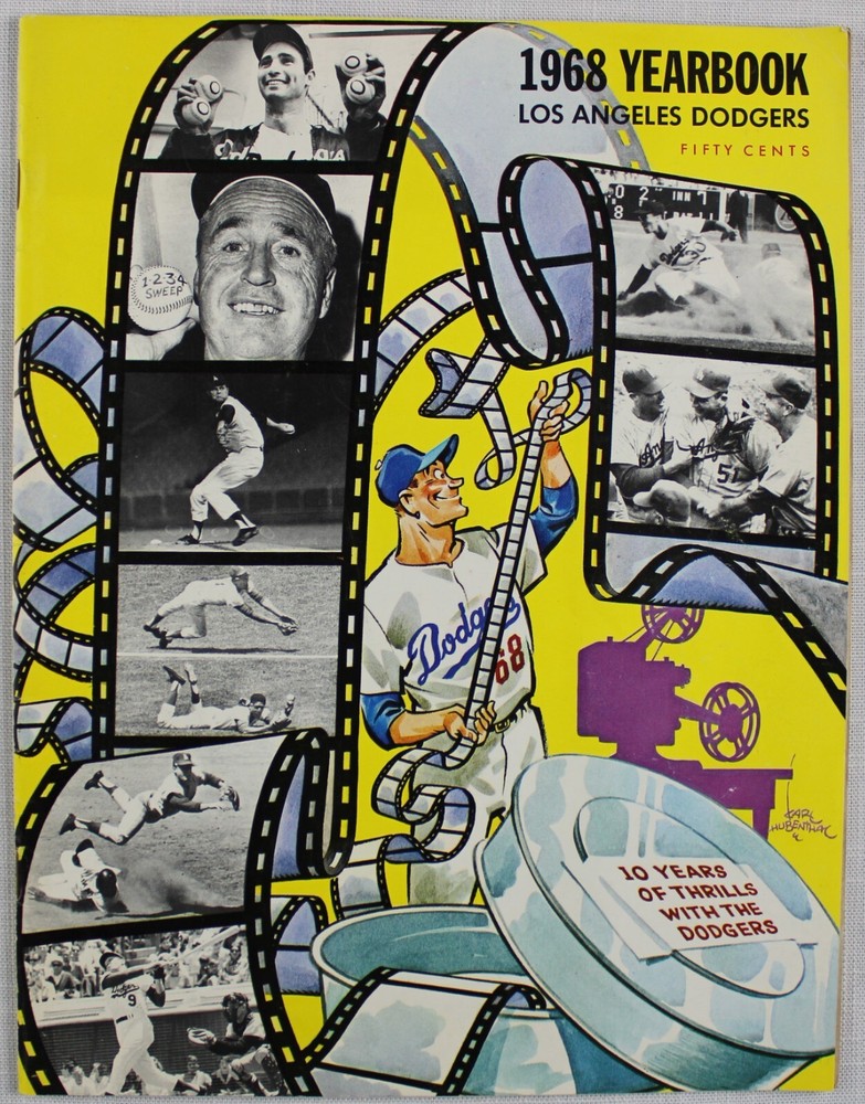 1968 Los Angeles Dodgers Yearbook