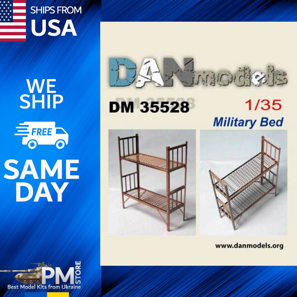 Dan Models 35528 Military Bunk Bed Bench Tool Toolbox Scale 1/35