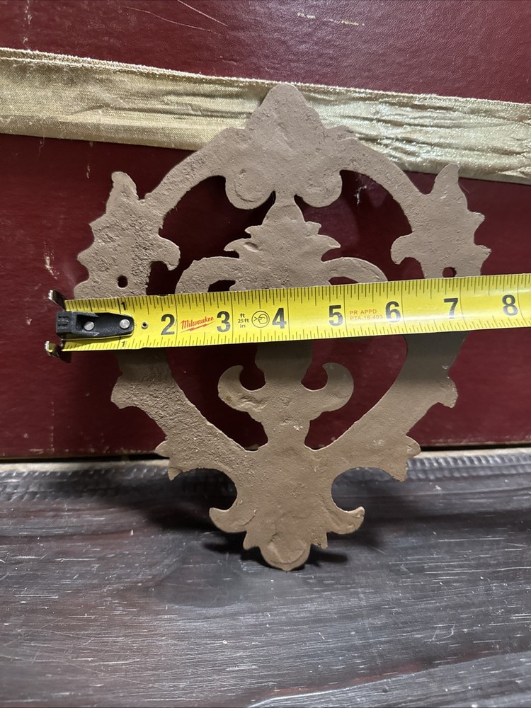 Cast Iron - FLEUR DE LIS Plaque - Wall Decor - Rustic - 9" x 7.5”