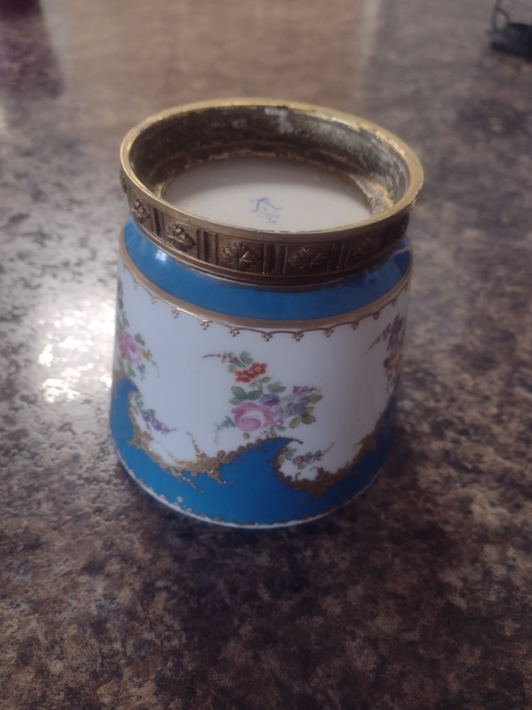 Sevres Porcelain Sugar Box